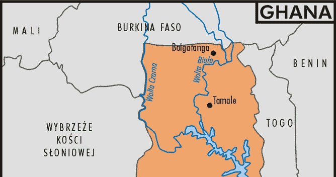 Mapa Ghany /Encyklopedia Internautica