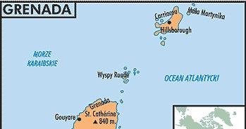 Mapa Grenady /Encyklopedia Internautica