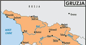 Mapa Gruzji /Encyklopedia Internautica