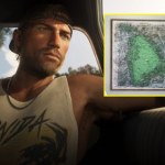 GTA 5 Mapa GTA 6 znaleziona w GTA 5. Kolejny obraz ukrywa kształt Leonidy