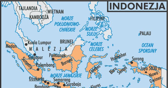 Mapa Indonezji /Encyklopedia Internautica