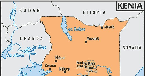 Mapa Kenii /Encyklopedia Internautica