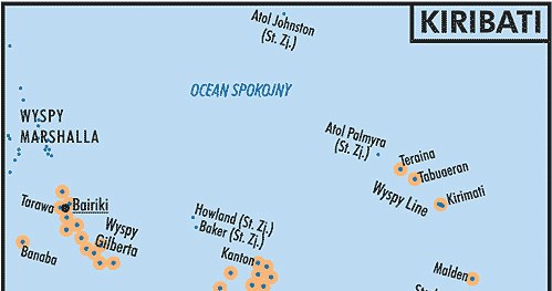 Mapa Kiribati /Encyklopedia Internautica