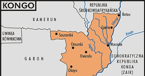 Mapa Konga /Encyklopedia Internautica