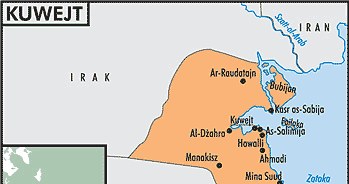 Mapa Kuwejtu /Encyklopedia Internautica