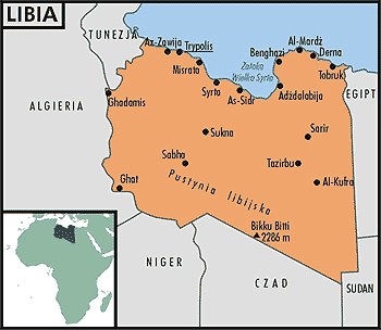Mapa Libii /Encyklopedia Internautica