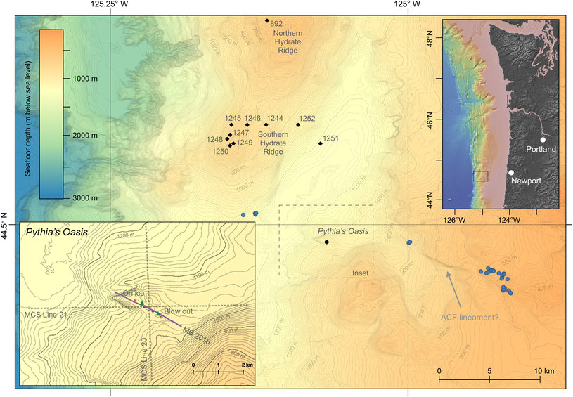 Mapa lokalizacji Oazy Pytii /Brendan T. Philip et al., 2023/CC BY 4.0 /materiał zewnętrzny