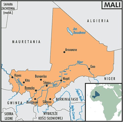 Mapa Mali /Encyklopedia Internautica