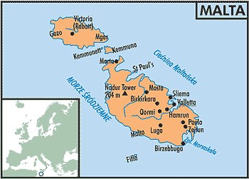 Mapa Malty /Encyklopedia Internautica