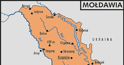 Mapa Mołdawii /Encyklopedia Internautica