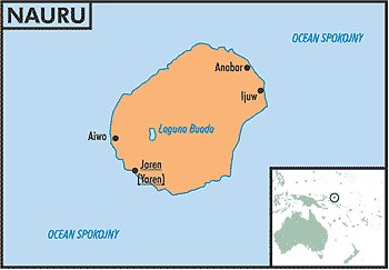 Mapa Nauru /Encyklopedia Internautica