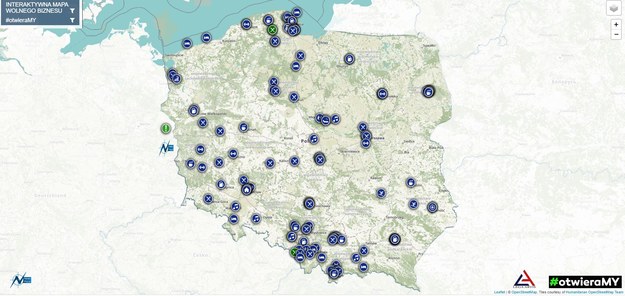 Mapa OtwieraMY /Zrzut ekranu