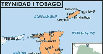 Mapa państwa Trynidad i Tobago /Encyklopedia Internautica