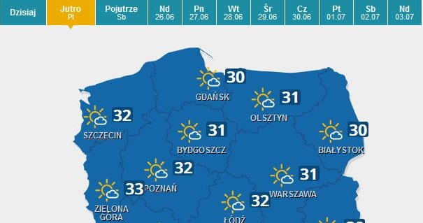 Mapa pogodowa /INTERIA.PL