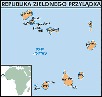 wyspy zielonego przyladka mapa ZIELONEGO PRZYLĄDKA REPUBLIKA   Encyklopedia w INTERIA.PL