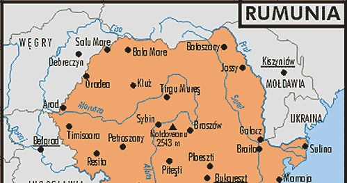 Mapa Rumunii /Encyklopedia Internautica