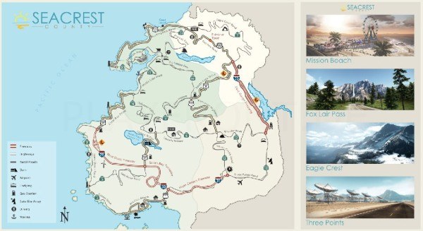 Mapa Seacrest County /Informacja prasowa