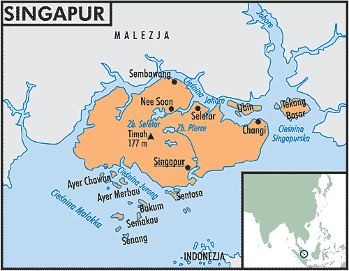 mapa singapuru SINGAPUR   Encyklopedia w Interia.pl   Państwa mapa singapuru