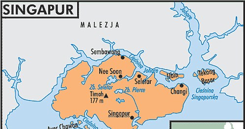 Mapa Singapuru /Encyklopedia Internautica