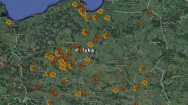 Mapa skarbów, którą stworzył Michał Młotek /INTERIA.PL