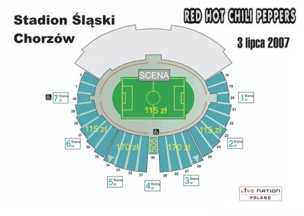 Mapa Stadionu Śląskiego /