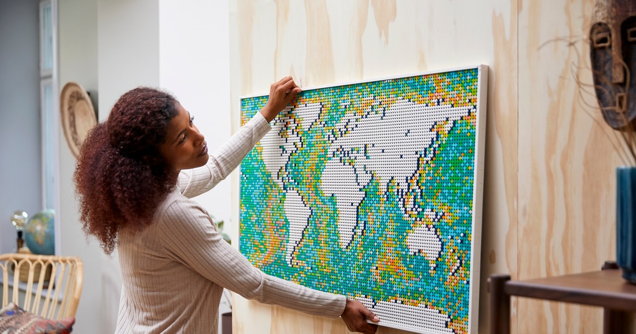Mapa Świata to obecnie największy zestaw klocków LEGO. /materiały prasowe
