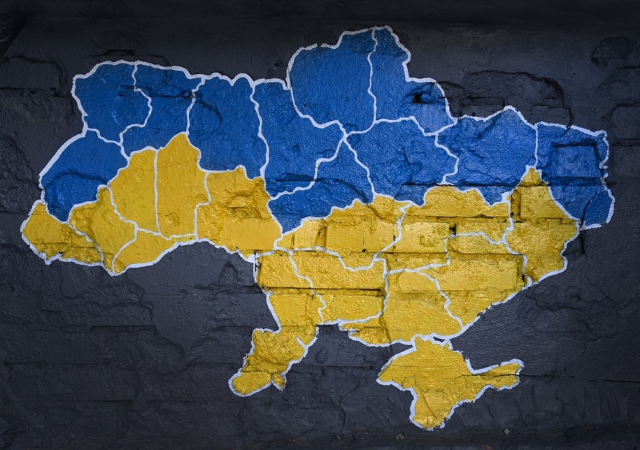 Mapa Ukrainy /Shutterstock