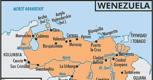 Mapa Wenezueli /Encyklopedia Internautica