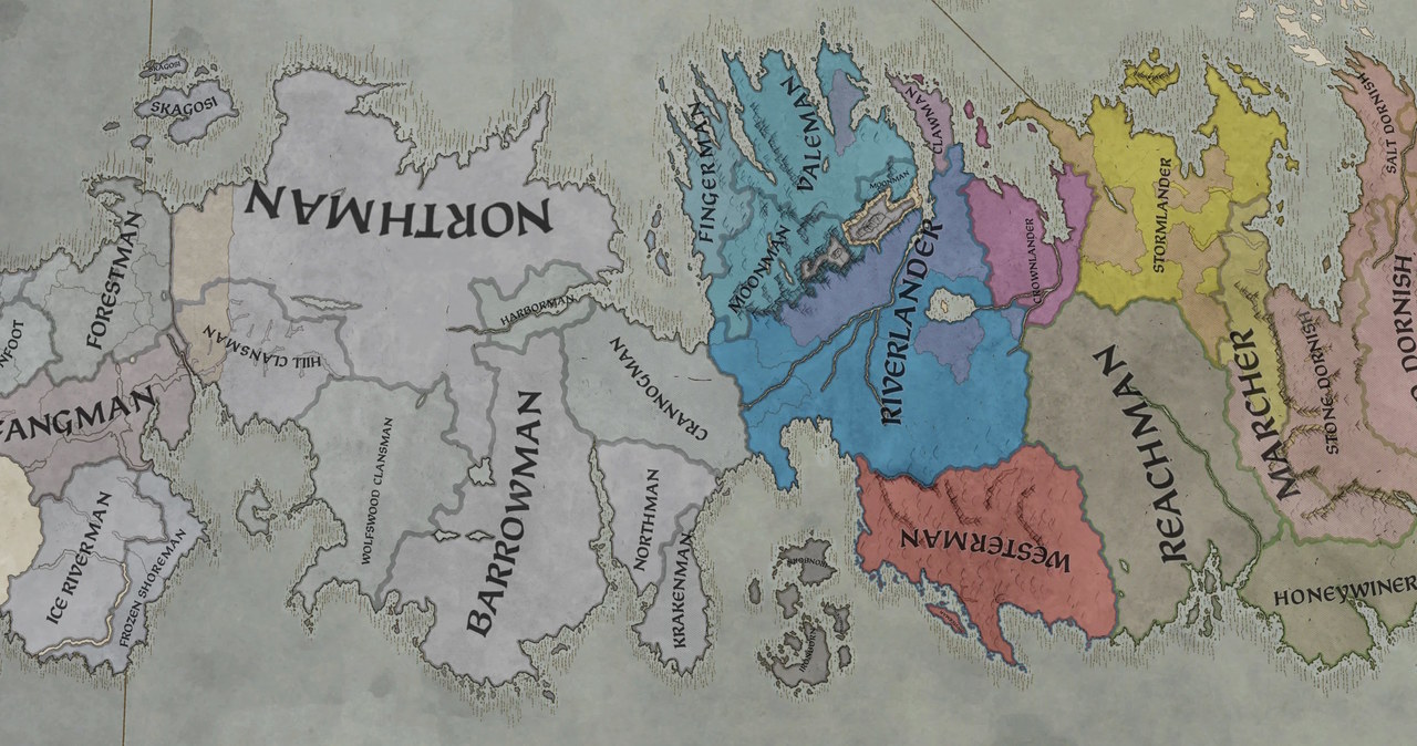 Mapa Westeros w Crusader Kings III /materiały prasowe