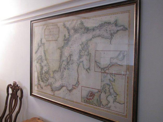 Mapę Morza Bałtyckiego z 1785 roku można oglądać od dziś w Domu Uphagena w Gdańsku /Kuba Kaługa /RMF FM