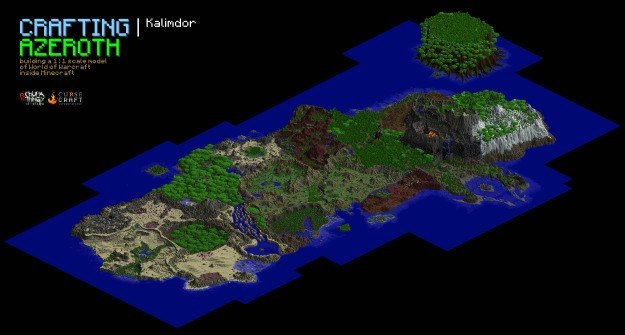 Mapka "klockowego" świata World of Warcraft /Informacja prasowa