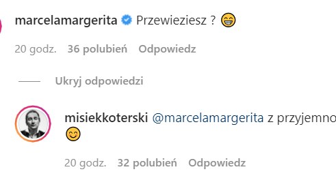 Marcelina Leszczak podrywa Miśka na IG @misiekkoterski /Instagram