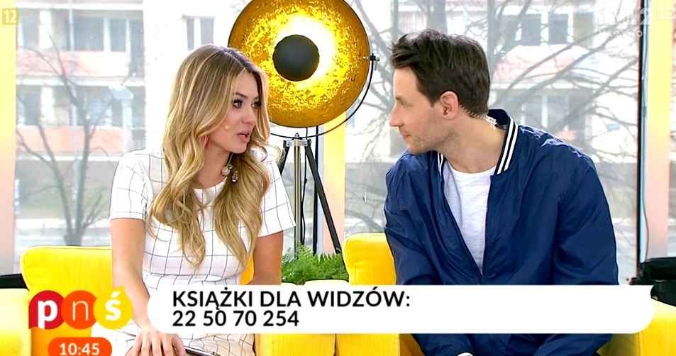 Marcelina Zawadzka i Tomasz Wolny w "Pytanie na śniadanie" /TVP / Pytanie na śniadanie /materiał zewnętrzny