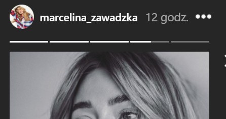 Marcelina Zawadzka opublikowała niepokojący wpis na InstaStory /Instagram/marcelina_zawadzka Zweryfikowano /Instagram