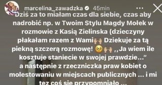 Marcelina Zawadzka zdobyła się na wstrząsające wyznanie. /Instagram/marcelina_zawadzka /Instagram