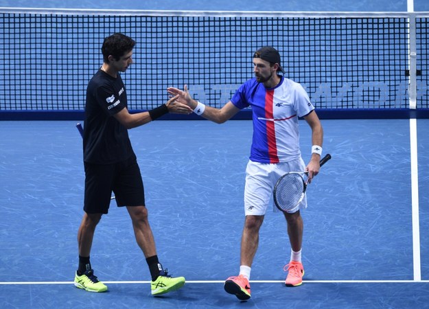 Marcelo Melo i Łukasz Kubot zapewnili sobie miejsce w półfinale ATP Finals w Londynie /FACUNDO ARRIZABALAGA /PAP/EPA
