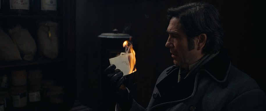 Marcin Dorociński na planie "Lalki" /Archiwum Gigant Films /Materiały prasowe