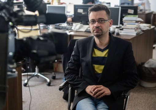 Marcin Dzierżanowski w redakcji "Wprost" /PAP/Jakub Kamiński  /PAP