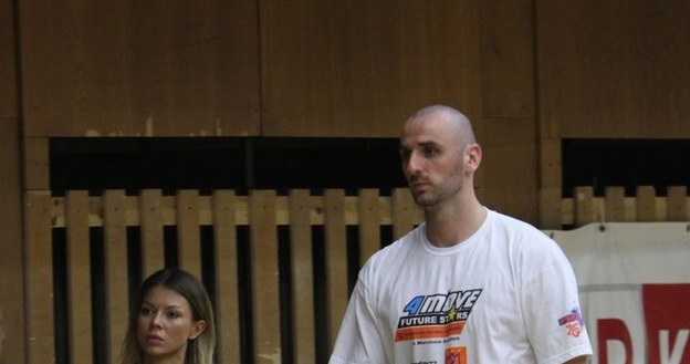 Marcin Gortat z byłą partnerką /East News