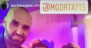 Marcin Gortat z żoną i Bartkiem Wroną / Instagram /Instagram