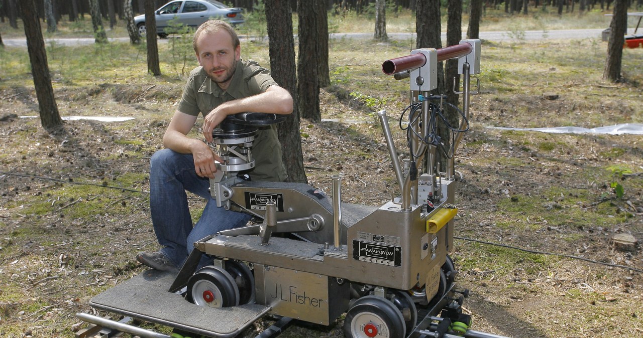 Marcin Koszałka na planie filmowym w 2006 roku /Palicki /AKPA