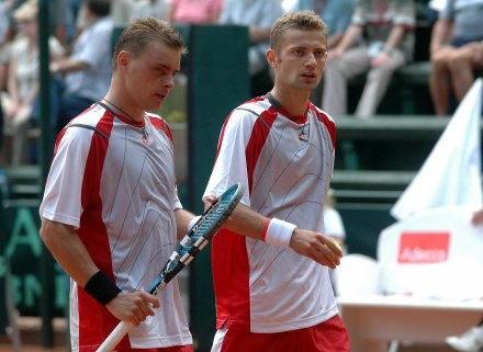 Marcin Matkowski (z lewej) i Mariusz Fyrstenberg /Agencja Przegląd Sportowy