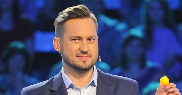 Marcin na planie nowego teleturnieju "Milion w minutę", fot. Jarosław Antoniak &nbsp; /MWMedia