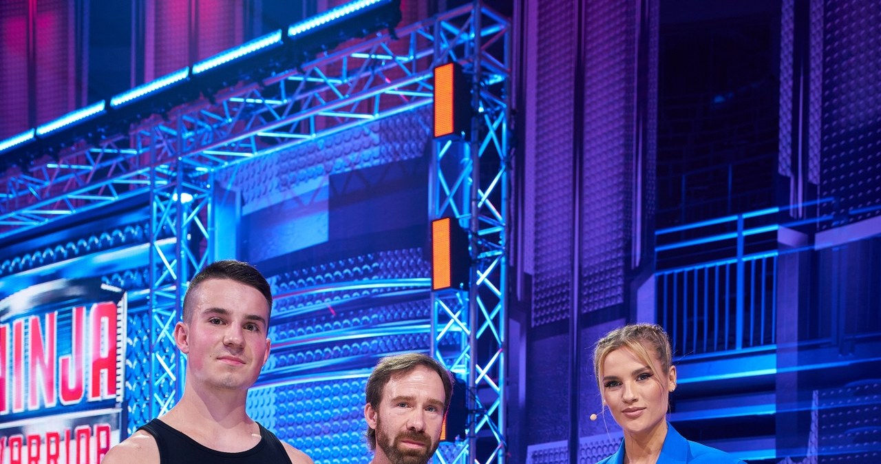 Marcin Olpiński w programie  "Ninja Warrior Polska" rywalizował m.in. z synem /Krystian Szczęsny /Polsat