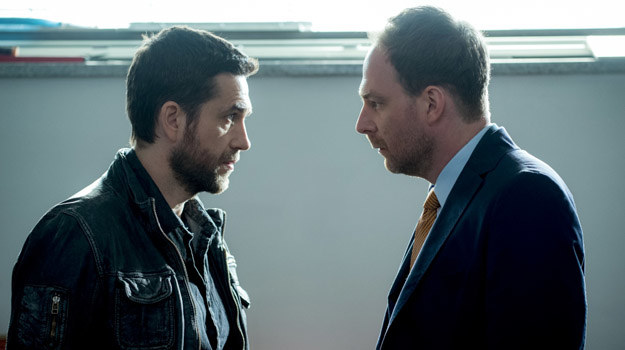 Marcin Perchuć i Marcin Dorociński w serialu "Pakt" /Piotr Litwic /HBO