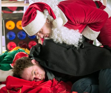 Marcin Perchuć i Tomasz Karolak w scenie z filmu "Listy do M. 2"