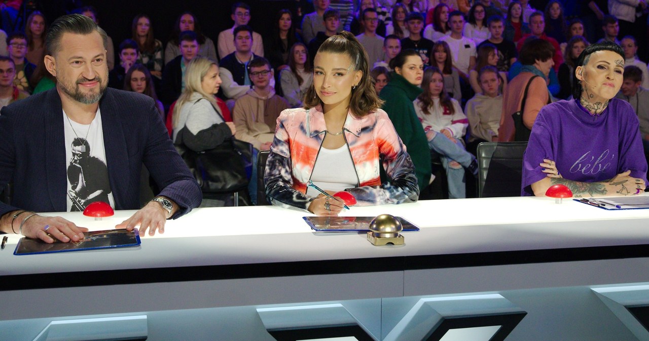 Marcin Prokop, Julia Wieniawa i Agnieszka Chylińska w programie "Mam Talent!" /Krzysztof Jarosz / FORUM /Agencja FORUM