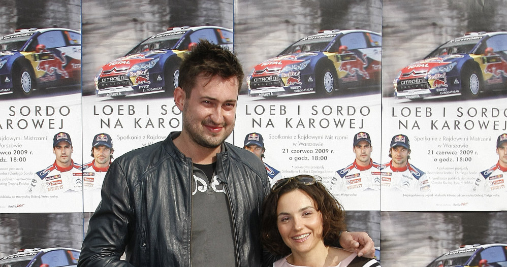 Marcin Prokop z żoną, 2009 rok /Jarosław Wojtalewicz /AKPA