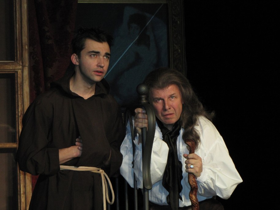 Marcin Przybylski i Emilian Kamiński w czasie próby, fot.Katarzyna Sobiechowska-Szuchta