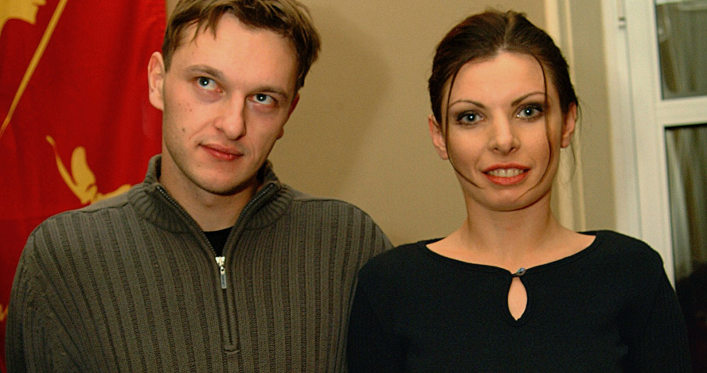 Marcin Władyniak i Agnieszka Dygant, 2001 rok /Prończyk /AKPA